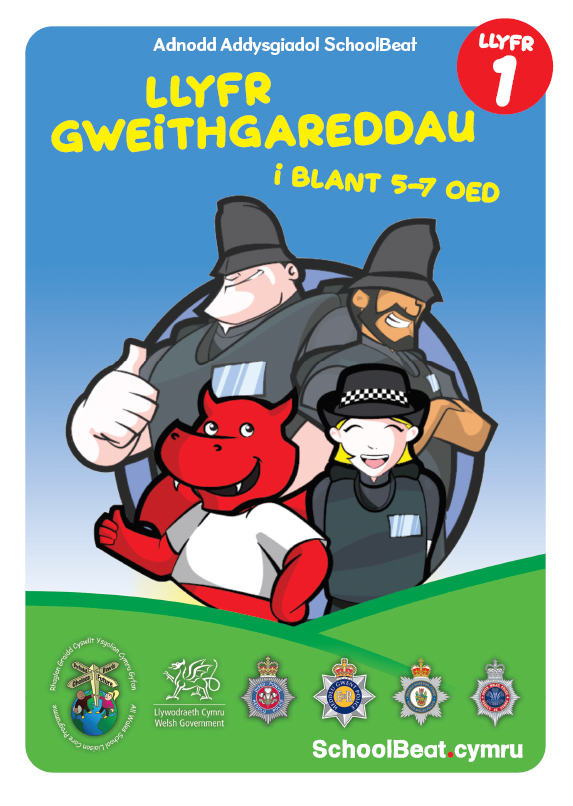 Gweithgareddau i blant 5-7 oed gan yr Heddlu